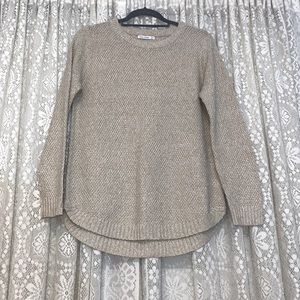 NWOT Pink Clover Textured Pullover Sweater | Size M | Beige